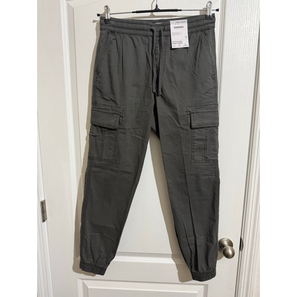 Men's Sonoma Charcoal Cargo Joggers Size S